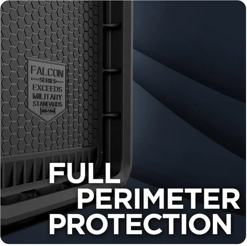Vista 5 de ENCASED Falcon - Funda diseñada para Samsung Galaxy A32 5G, funda protectora de cuerpo completo resistente (negro)