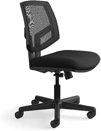 Vista 2 de HON Volt H5713 - Silla tapizada para computadora con respaldo de malla, para escritorio de oficina, color negro