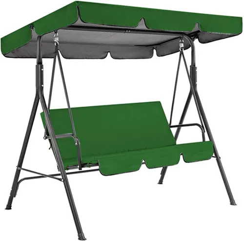 Vista 9 de KYOFIS Toldo de columpio para porche, cubierta de repuesto para toldo de columpio, impermeable, resistente al viento, anti-UV, resistente, tela