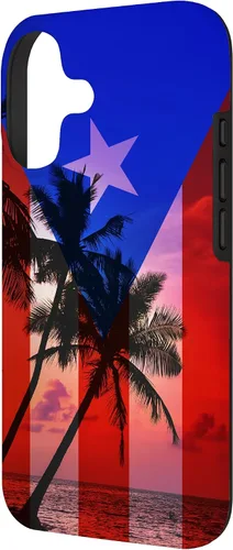 Vista 2 de Tropical Ocean Vibes Puerto Rico Flag - Funda para iPhone 17