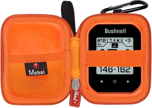 Vista 10 de Mchoi Funda GPS de golf adecuada para Bushnell Golf Phantom 2/3, para Swami KISS 2.0 Golf Handheld GPS Rangefinder, rojo, solo funda