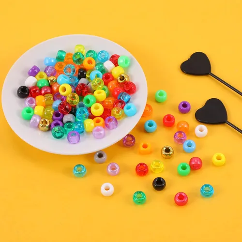 Vista 6 de Pony Beads Rainbow Kandi para hacer pulseras y joyas con banda de goma y cuentas