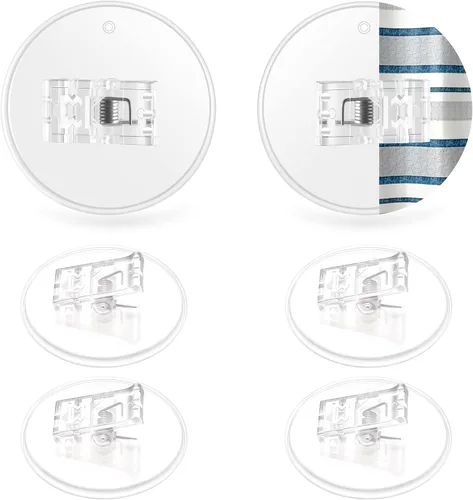 Vista 11 de Kitosun Clips adhesivos para cortina de ducha – Protectores de salpicaduras de agua para ducha de baño sujetan el forro de ducha para mantener