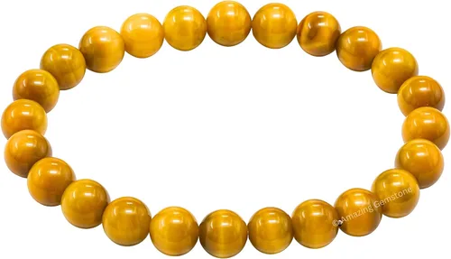 Vista 803 de Amazing Gemstone Crystal Bracelet for Women Men's Gifts - Protection Healing Crystal Bracelet - 8mm Gemstone Beaded Stretchable Bracelet Pulseras