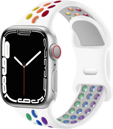 Vista 22 de Correas deportivas compatibles con correas de Apple Watch de 1.496 in 1.575 in 1.614 in 1.654 in 1.732 in 1.772 in 1.811 in 1.929 in, correa