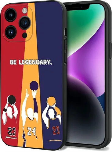 Vista 8 de Funda para iPhone 7/8/SE con diseño clásico de leyenda de baloncesto, compatible con iPhone 7/8/SE de 4.7 pulgadas, funda protectora de silicona