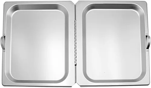 Vista 2 de Cubierta con bisagras para sartén de alimentos de tamaño completo, cada uno