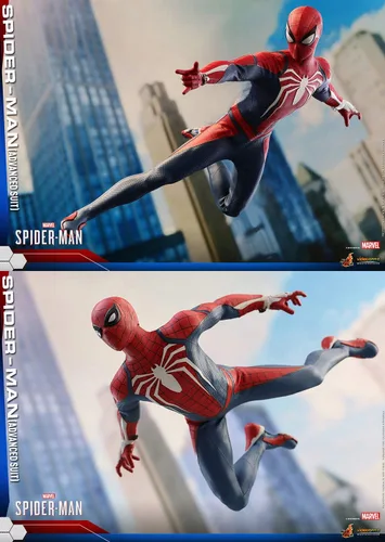 Vista 4 de Hot Toys Spider-Man Advanced Suit 1/6 Figura de sexta escala Marvel Video