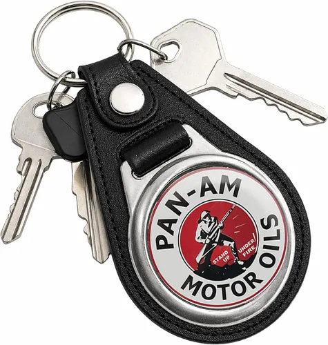 Vista 74 de Brotherhood Round Key Chain for Vintage Motor Oil, Petroleum, and