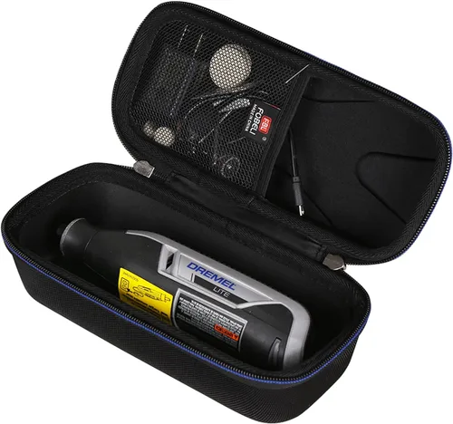 Vista 2 de FBLFOBELI Estuche rígido de transporte EVA para Dremel Lite 7760 N/10 4V Li-Ion herramienta rotativa inalámbrica velocidad variable multifunción kit