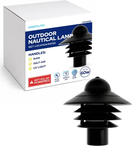 Vista 13 de KastLite Aplique Náutico de Pared para Exteriores - Farol Costero No Metálico Resistente al Óxido e Impermeable - Luminaria Certificada UL