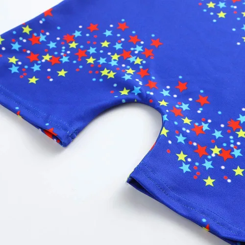Vista 72 de HOZIY Leotardos de gimnasia para niñas, trajes de ciclismo con patrón adorable brillante