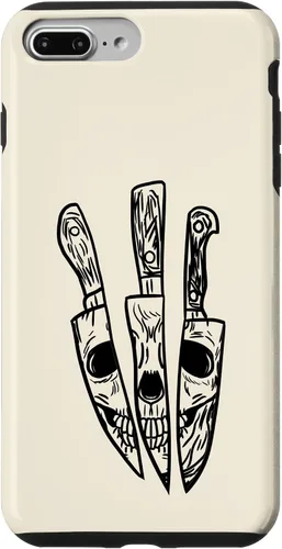 Vista 12 de Skull Reflected on Kitchen Knives Retro Chefs Cooks Gift Case for iPhone 17