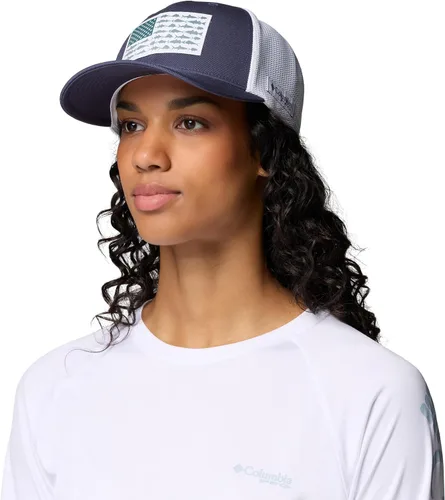 Vista 51 de Columbia Gorra de bola de malla Bandera antigua de malva/blanco/pescado