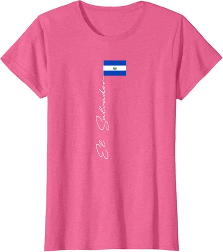 Vista 49 de Camiseta patriótica con bandera de El Salvador, Negro