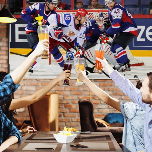 Vista 6 de 24 popotes rectos reutilizables con temática de hockey sobre hielo para hockey sobre hielo, regalos de fiesta deportiva, pajitas de bebidas diarias