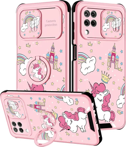 Vista 114 de Funda 2 en 1 para Samsung Galaxy S23 Ultra Flamingo para mujeres y niñas, diseño femenino de flamencos con cubierta deslizante para cámara y soporte