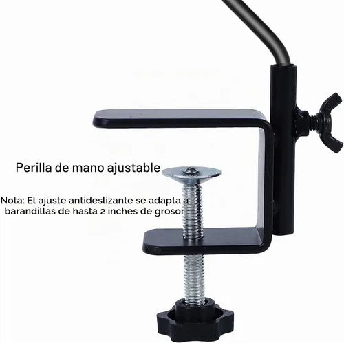 Vista 7 de Juegoal Gancho de cubierta resistente con abrazadera antideslizante de 2 pulgadas, gancho de cubierta de alcance extendido de 25 o 36 pulgadas