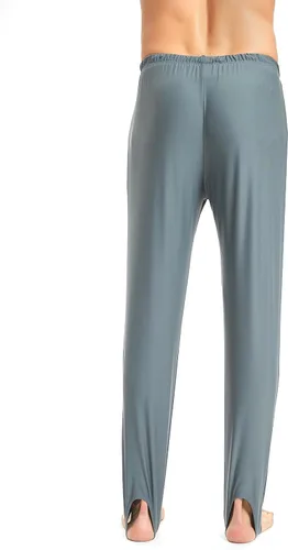 Vista 2 de Pantalones de gimnasia para hombres y niños, leotardo, mallas de ballet juveniles, pantalones de estribo para danza, yoga, práctica atlética