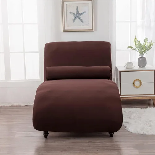 Vista 4 de Funda elástica para tumbona, funda elástica para silla de lujo, para sala de estar, muebles de interior, fundas para tumbona ultra suaves y lavables