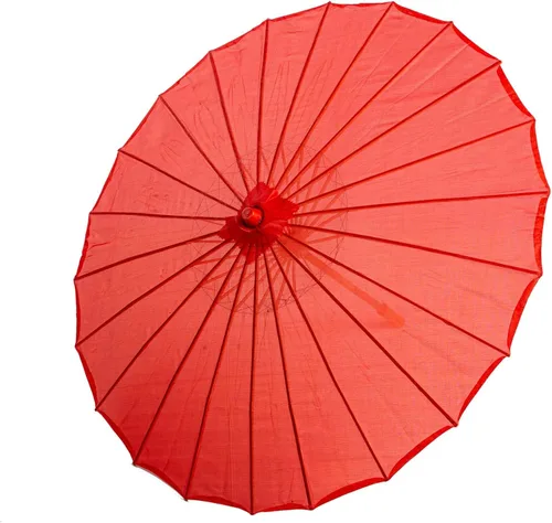 Vista 2 de THY COLLECTIBLES Parasol chino japonés de 22 pulgadas para bodas, fotografías, disfraces, cosplay, decoración y otros eventos, color liso