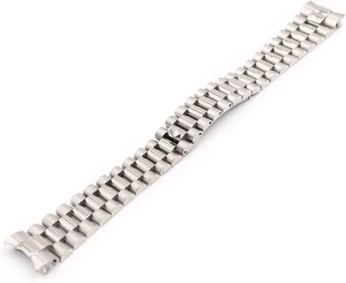 Vista 4 de SCRUBY 20mm 316L Stainless Steel Solid Curved End Screw Links Replacement Wrist Watch Band Bracelet Strap For Rolex President