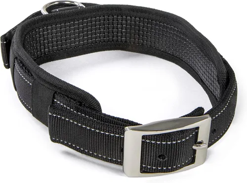 Vista 8 de Sherpa Collar de perro, asa de agarre rápida incorporada, acolchado, negro, extra grande