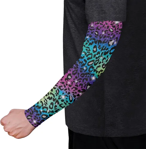 Vista 11 de CLOHOMIN Mangas para brazos, protección solar, mangas de compresión, cubierta de tatuaje para mujeres y hombres, manga deportiva atlética refrescante