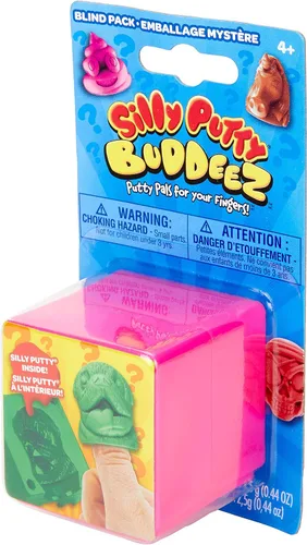 Vista 4 de Crayola Silly Putty Buddeez, juguete sorpresa, regalo para niños de 4, 5, 6, 7 años