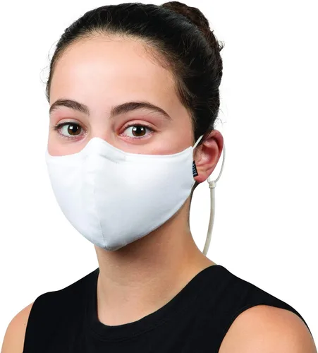 Vista 7 de Bloch unisex-child Children's Soft Stretch Reusable Face Mask With Lanyard and Moldable Nose Pad (Pack of 3)