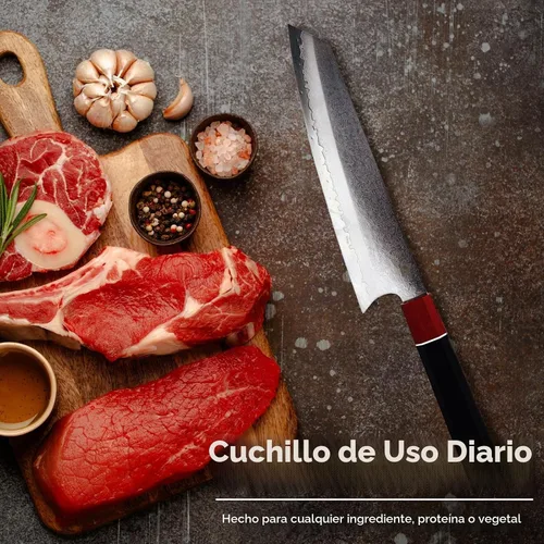 Vista 5 de Miyake - Cuchillo de chef japonés de 8.35 pulgadas, cuchillo afilado