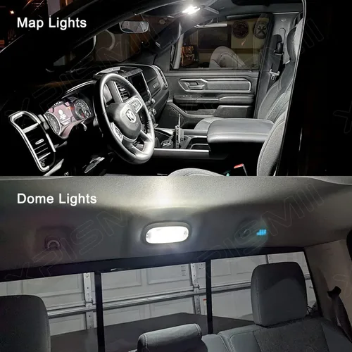 Vista 5 de Xpismii Kit de 12 luces LED blancas de 6000 K para interior Ram de 2009, 2010, 2011, 2012, 2013, 2014, 2015, 2016, 2017, 2018, Dodge Ram 1500 2500