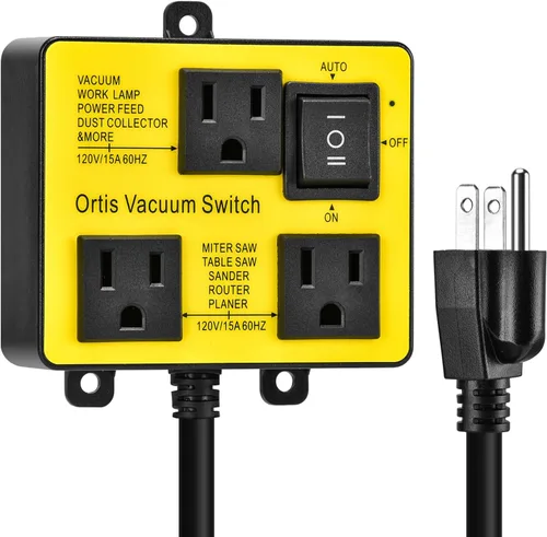 Vista 9 de Interruptor de vacío automático, interruptor de vacío Ortis para más herramientas eléctricas, retarda el encendido/apagado del vacío para evitar