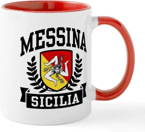 Vista 55 de CafePress Sicilia Mug - Taza de café de cerámica (11.0 fl oz)