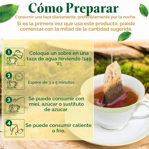 Vista 5 de GN + VIDA - Té Pinalim Mezcla de té de hierbas de piña con té rojo, té verde, té blanco y hoja de sena Sin cafeína Paquete doble