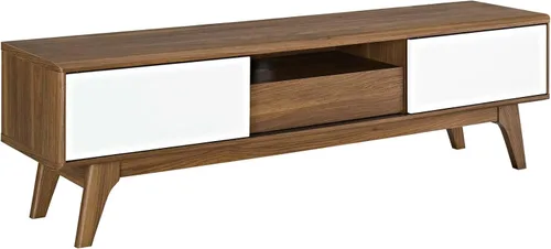Vista 8 de Modway Envision Mid-Century Modern, archivador, color blanco nogal