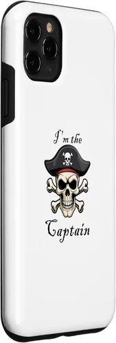 Vista 3 de Funda náutica para iPhone 11 Pro Max I'm the Captain Pirate Skull and Crossbones