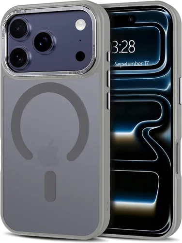 Vista 358 de Anuck - Funda magnética para iPhone 11 compatible con MagSafe, carcasa trasera mate translúcida dura, borde de TPU, delgada, resistente a impactos