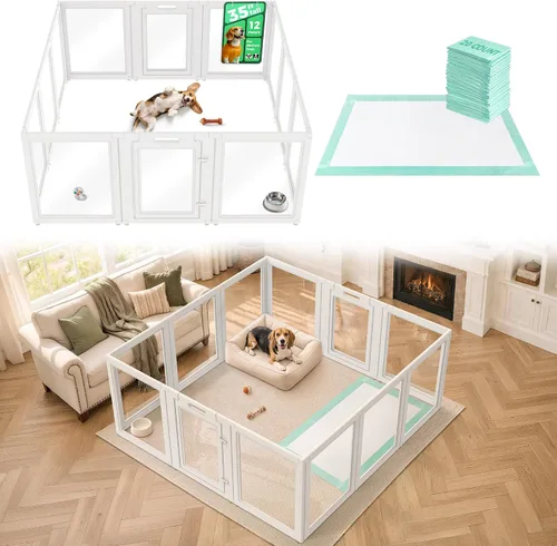 Vista 85 de FXW AuraSpace - Corralito acrílico transparente para interiores Negro