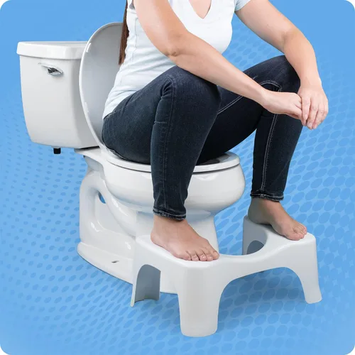 Vista 10 de Squatty Potty Simple Curve - Taburete de inodoro para baño, 7 pulgadas, color blanco
