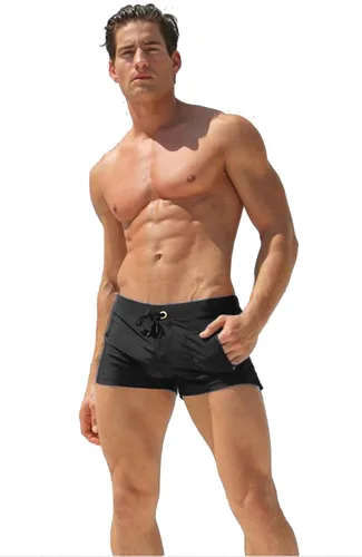 Vista 5 de TONLEN Mens Swimwear Short Swim Trunks with Zipper Pocket