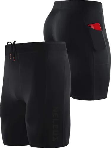 Vista 2 de NELEUS Men's 3 Pack Running Compression Shorts with Pockets