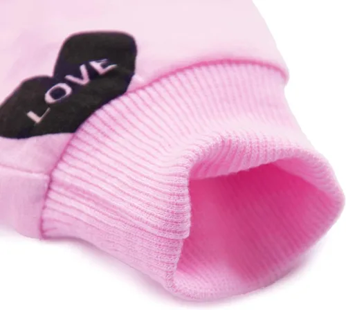 Vista 5 de DDSOL Conjunto de ropa para niñas pequeñas, sudadera con estampado de corazón + pantalones largos, conjunto de 2 piezas para bebés y niños pequeños