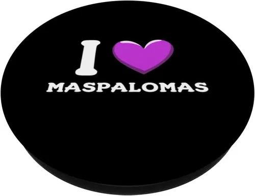 Vista 2 de I Love Maspalomas Gran Canaria Spain PopSockets Swappable PopGrip