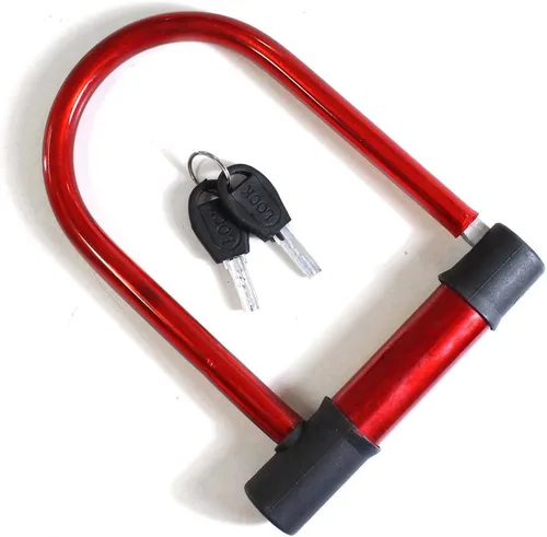 Vista 3 de SCURRY Cerradura de grillete de bicicleta Resistente, resistente a cortes y aserrado Dimensiones de 6 x 7 pulgadas (6.0 in x 7.0 in)