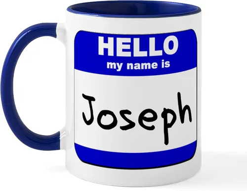 Vista 25 de CafePress Taza de café de cerámica con texto en inglés «Hello My Name Is Mary», de 11 oz (11.0 fl oz)