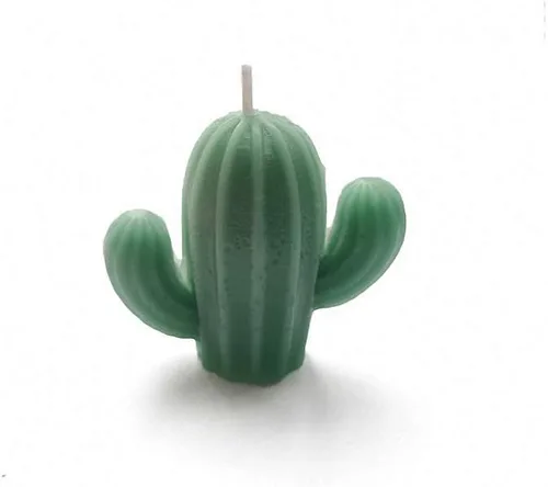 Vista 4 de Moldes de silicona para velas de cactus 3D, plantas suculentas, molde de caramelo de chocolate de silicona, jabón de bricolaje, vela de resina