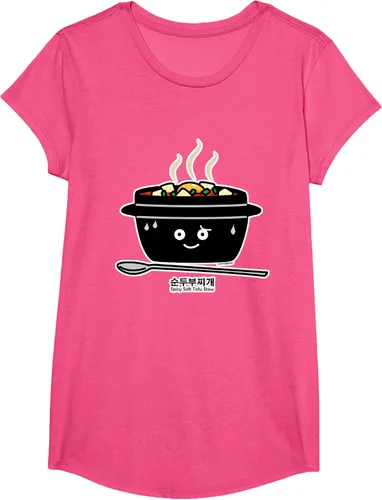Vista 66 de Sopa coreana de guiso de tofu suave picante Sundubu jjigae huevo caliente, gris, S Negro