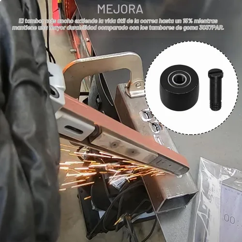 Vista 5 de Rodamiento neumático de lijadora de correa 3037PAR 3037 Conjunto de polea se adapta a la herramienta neumática Astro - Acero - Inc 1,2,3,61