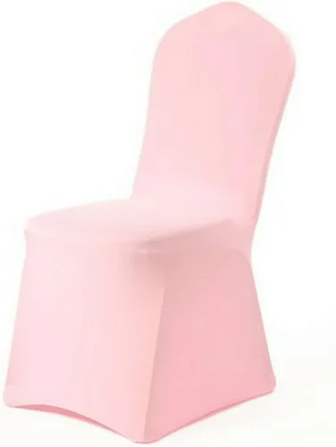 Vista 16 de Funda para silla de color sólido, funda elástica de elastano, para banquete de boda, fiesta, banquete, hotel, comedor, color blanco